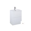 SET KIDO skrinka pod umývadlo 50 cm 2S biela matná, s umývadlom 168091/2x168292