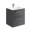 Kolo Geberit Nova Pro Premium SET skrinka s dvoma zásuvkami a umývadlom 60 cm, lávová matná