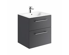 Kolo Geberit Nova Pro Premium SET skrinka s dvoma zásuvkami a umývadlom 60 cm, lávová matná