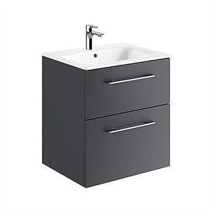Kolo Geberit Nova Pro Premium SET skrinka s dvoma zásuvkami a umývadlom 60 cm, lávová matná