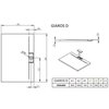 Radaway Giaros D sprchová vanička z mramorového zlepenca 100 x 80 x 4 cm MKGD1080-03
