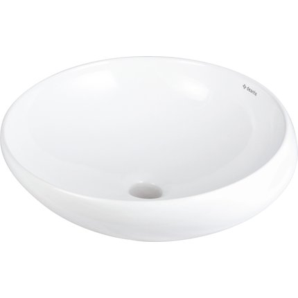 Deante ALPINIA keramické umývadlo na dosku asymetrické 41 cm, biele CGA_6U42
