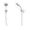 Kuchinox CENTO sprchový set bez batérie, biely NKC_60AD