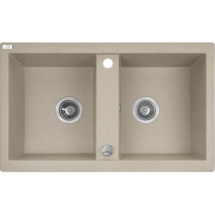 Laveo BARBADOS granitový drez 78 x 48 cm, bež SBB_420T