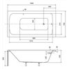 Besco Talia – Obdĺžniková akrylátová vaňa do kúpeľne 150 × 70 cm (WAT-150-PK)