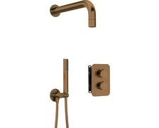 Deante BOX Podomietková sprchový set s termostatickou batériou, brúsená hnedá BXYZCEBT