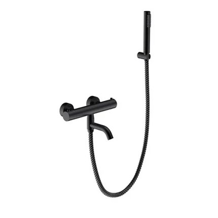 Besco VEO termostatická vaňová batéria čierna matná BW-VST-CZ