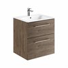 Kolo Geberit Nova Pro Premium SET skrinka s dvoma zásuvkami a umývadlom 60 cm, tmavý orech