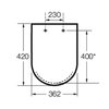 Roca MERIDIAN Compacto WC závesná misa RimFree 48 x 36 cm A346244S00