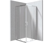 Deante FUNKIA EVO sprchový kút 90 x 80 x 195 cm sklo číre, profil chróm KYC_0089P