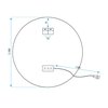 LED zrkadlo s priemerom 50 cm BAS, HOM-05517