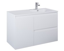 Elita SPLIT skrinka pod umývadlo 100 cm 2S + kôš, biela matná 168152