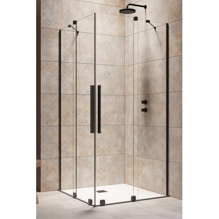 Radaway FURO BLACK KDD štvorcový sprchový kút 120 x 120 x 200 cm 10105120-54-01L+10105120-54-01R