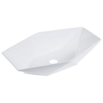 Novoterm keramické umývadlo pultové biele 57,5 x 36,5 cm KR 570