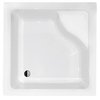 Besco MODERN štvorcový sprchový kút, sklo číre 90 x 90 x 165 cm