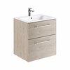 Kolo Geberit Nova Pro Premium SET skrinka s dvoma zásuvkami a umývadlom 60 cm, svetlý orech