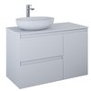 Elita SPLIT skrinka pod umývadlo 100 cm 2S + kôš, stone matt 168149
