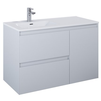 Elita SPLIT skrinka pod umývadlo 100 cm 2S + kôš, stone matt 168149