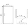 Novoterm TOMAR DR 80 sprchové dvere jednokrídlové 80 x 190 cm sklo grafit