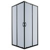 Novoterm Tiara SQ sprchový kút 79 x 79 x 190 cm, sklo grafit