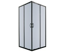 Novoterm Tiara SQ sprchový kút 89 x 89 x 190 cm, sklo grafit
