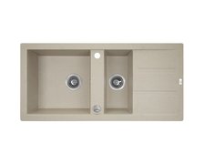 Laveo BARBADOS granitový drez 100 x 48 cm, bež SBB_431T