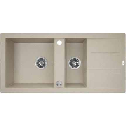 Laveo BARBADOS granitový drez 100 x 48 cm, bež SBB_431T