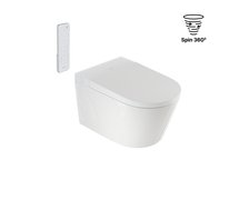 Excellent MONTANA závesná WC misa s bidetovou funkciou Spin 360, diaľkové ovládanie, biela CEEX.5024.595.D3.WH