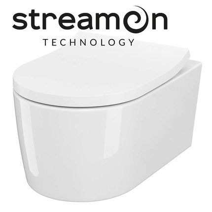 Cersanit INVERTO WC misa závesná Streamon s voľnopadajúcim sedátkom 52 x 35,5 cm S701-432