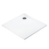 Polimat PERRITO štvorcová sprchová vanička minerálny kompozit 90 x 90 x 2,8 cm, biela 00560