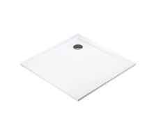 Polimat PERRITO štvorcová sprchová vanička minerálny kompozit 90 x 90 x 2,8 cm, biela 00560