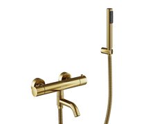 Besco VEO termostatická vaňová batéria brúsená zlatá BW-VST-ZS