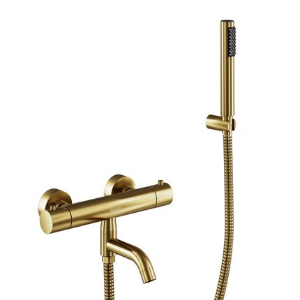 Besco VEO termostatická vaňová batéria brúsená zlatá BW-VST-ZS