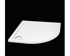 Aquatek SMC štvrť-kruhová sprchová vanička z tvrdeného polyméru 90 x 90 x 3,5 cm