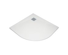Aquatek SMC GLOSSY štvrť-kruhová sprchová vanička 90 x 90 x 2,7 cm