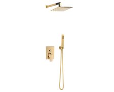 Valvex CARRÉ pod-omietkový sprchový set, zlatý 2455790