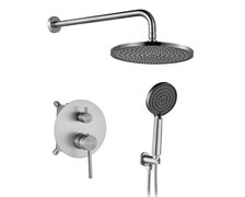 Rea FOSTER podomietková sprchová súprava + Box, brúsená oceľ REA-P6440