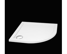 Aquatek SMC štvrť-kruhová sprchová vanička z tvrdeného polyméru 80 x 80 x 3,5 cm