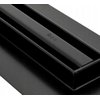 Besco DUO SLIDE BLACK sprchové dvere posuvné 130 x 195 cm, sklo číre, profil čierny