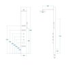 Corsan S-060M NEO LED GRAFIT sprchový panel 19 x 156 cm