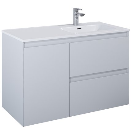 Elita SPLIT skrinka pod umývadlo 100 cm 2S + kôš, stone matt 168153