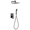 Valvex CARRÉ black pod-omietkový sprchový set, čierny 2448850