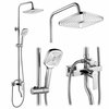 Rea ARGUS sprchový set vysoký s výtokom do vane, chróm P7856