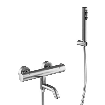 Besco VEO termostatická vaňová batéria brúsený nikel BW-VST-NS