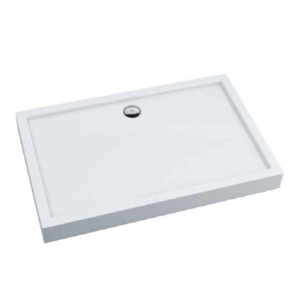 Home SLEEK obdĺžniková sprchová vanička 80 x 100 x 14 cm, biela  AQ.201-202001