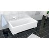 Besco Modern – Obdĺžniková akrylátová vaňa do kúpeľne 160 × 70 cm s nožičkami (#WAM-160-MO)