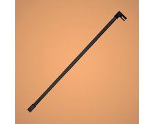 Aquatek OASIS T2 120 rozperná tyčka rovná hranatá čierna 119,5 - 120,5 cm