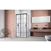 Radaway IDEA BLACK KDJ FACTORY obdĺžnikový sprchový kút 150 x 120 x 205 cm 387045-54-55L+387054-54-55R