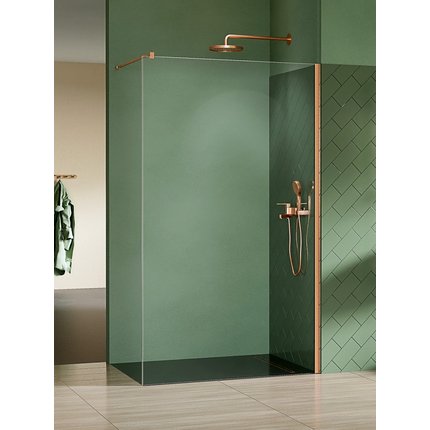 New Trendy Nesta Copper Brushed sprchová stena 100 x 200 cm K-1749