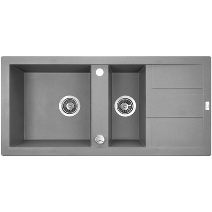 Laveo BARBADOS granitový drez 100 x 48 cm, sivý SBB_531T